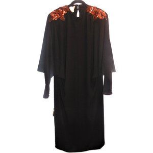 1980s Vintage Frank Usher London Dress Maxi